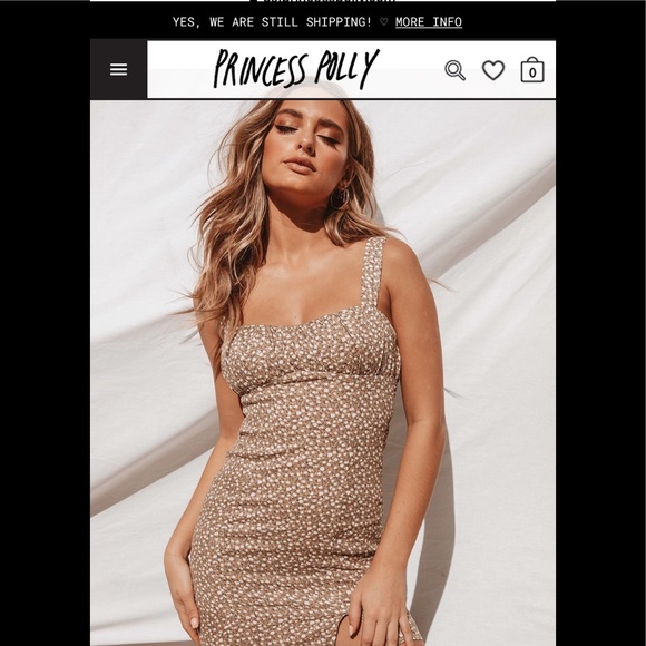 Princess Polly Dresses & Skirts - NWT • PRINCESS POLLY AMBROSE MINI DRESS SAND